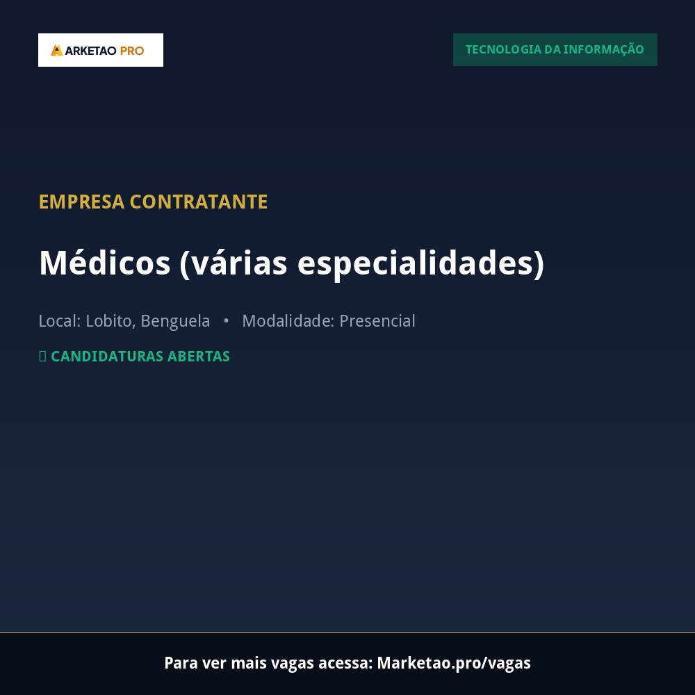 Médicos (várias especialidades)