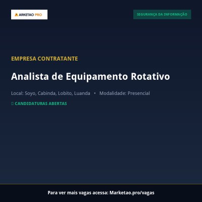 Analista de Equipamento Rotativo