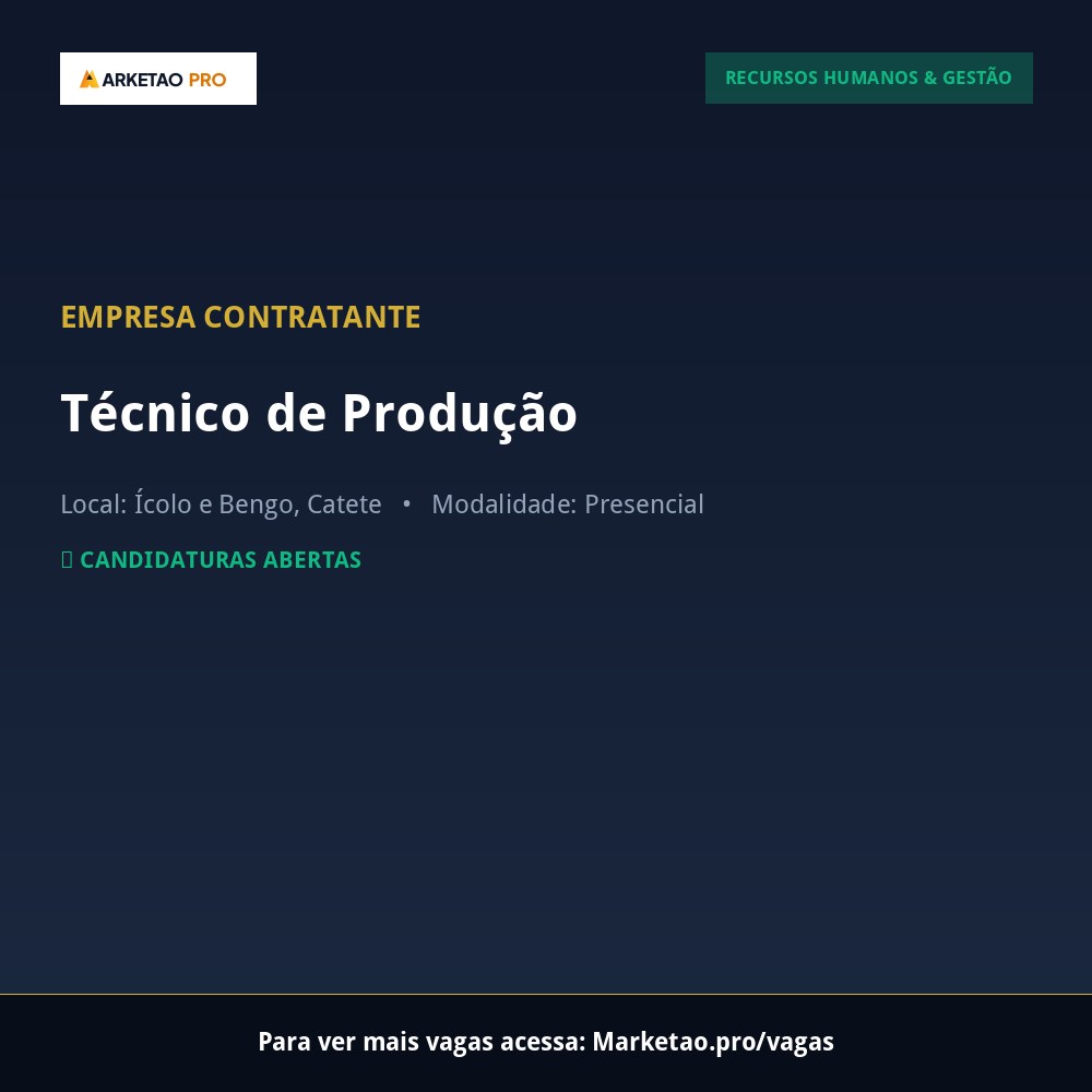 Técnico de Produção