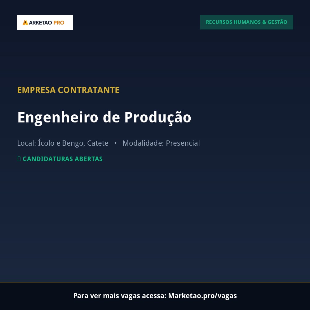 Engenheiro de Produção