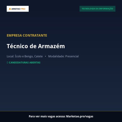 Técnico de Armazém