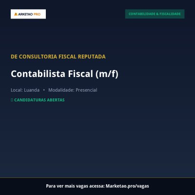 Contabilista Fiscal (m/f)