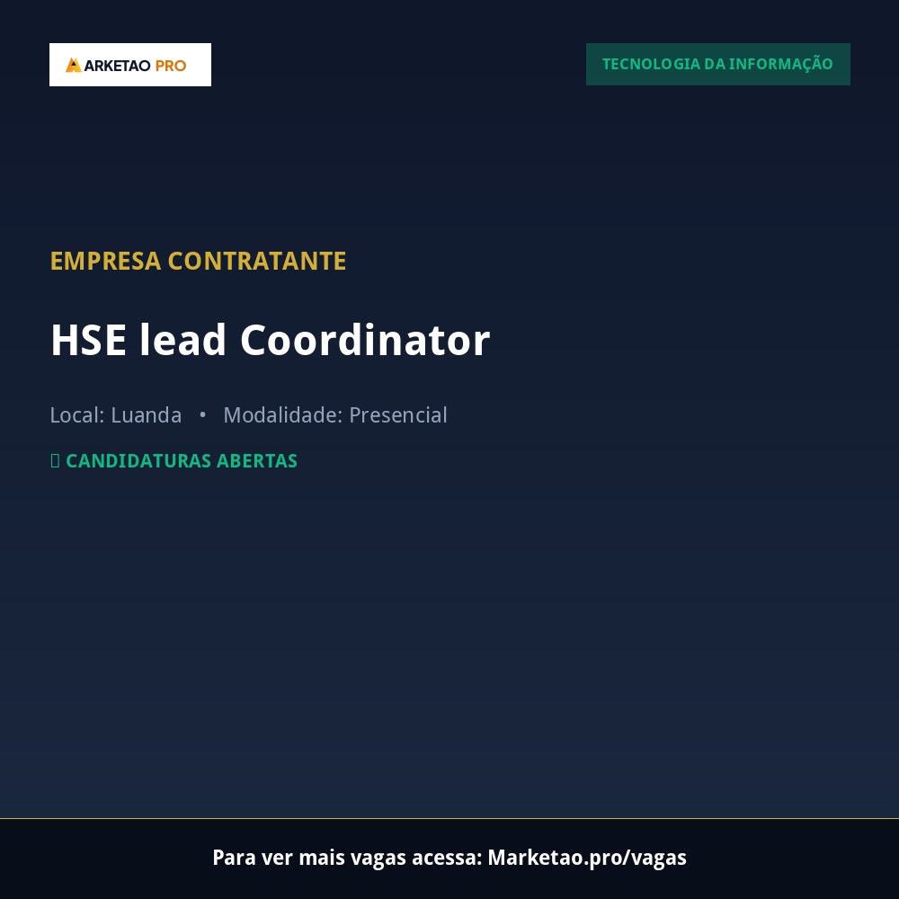 HSE lead Coordinator