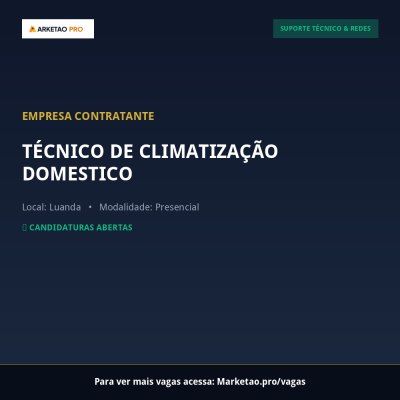TÉCNICO DE CLIMATIZAÇÃO DOMESTICO