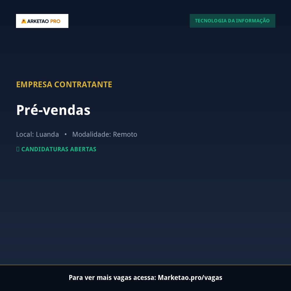 Pré-vendas