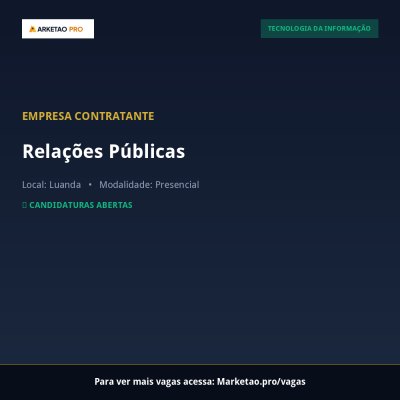 Relações Públicas