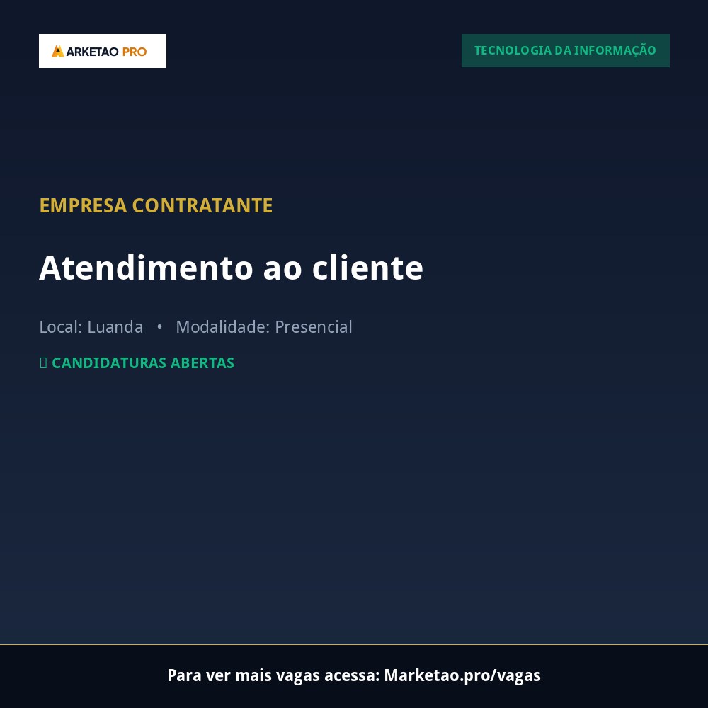 Atendimento ao cliente