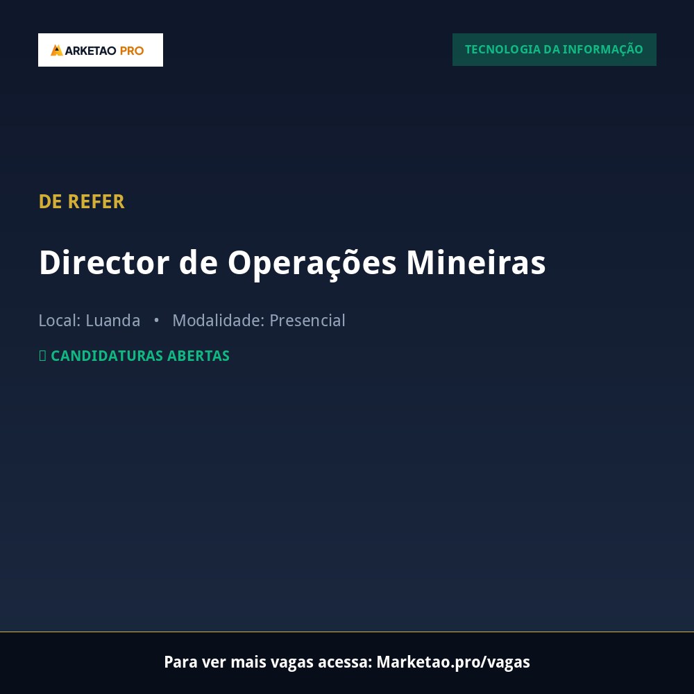 Director de Operações Mineiras