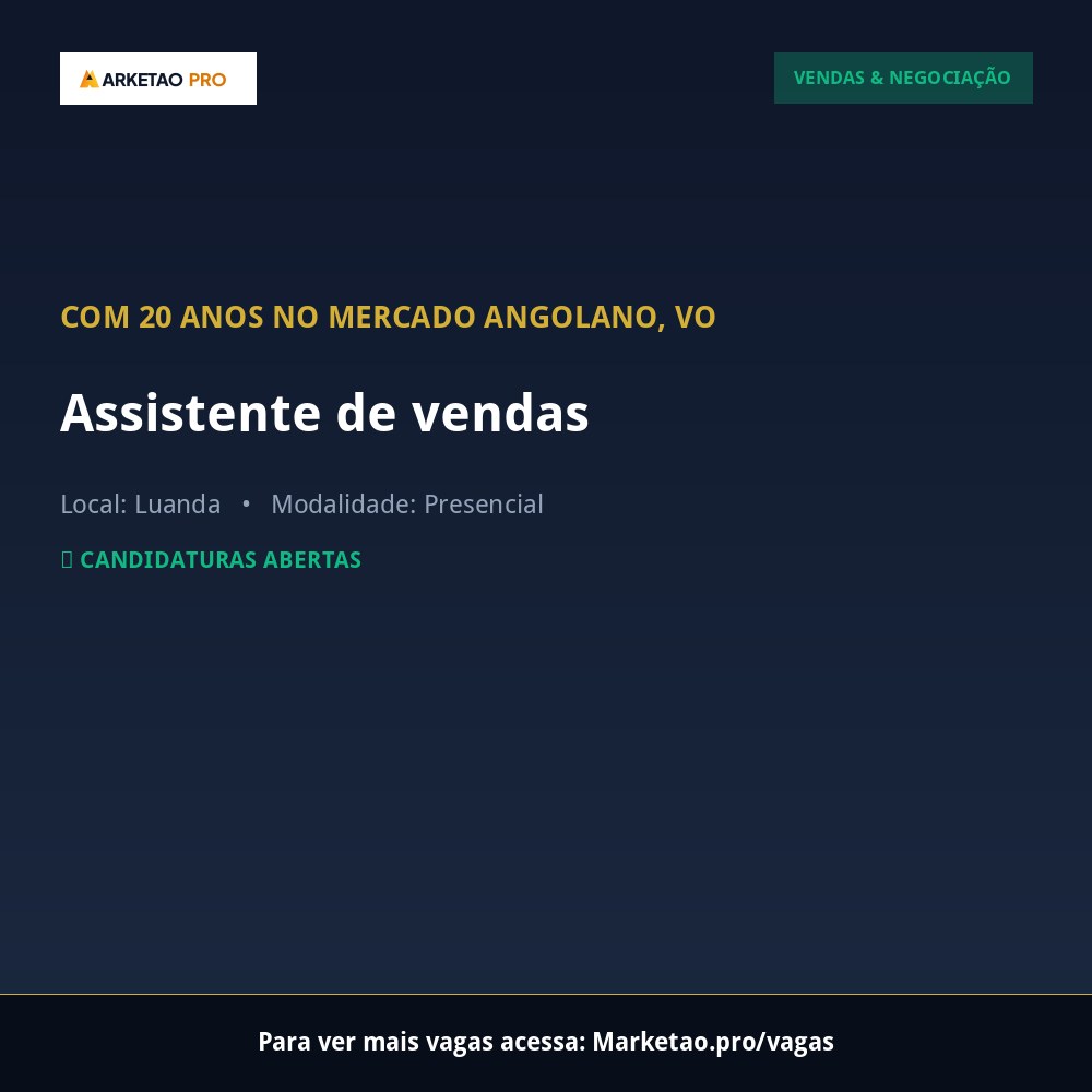 Assistente de vendas