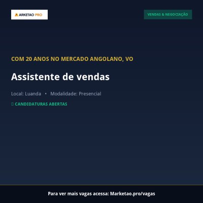 Assistente de vendas