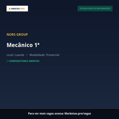 Mecânico 1ª