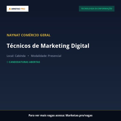 Técnicos de Marketing Digital