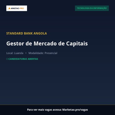 Gestor de Mercado de Capitais