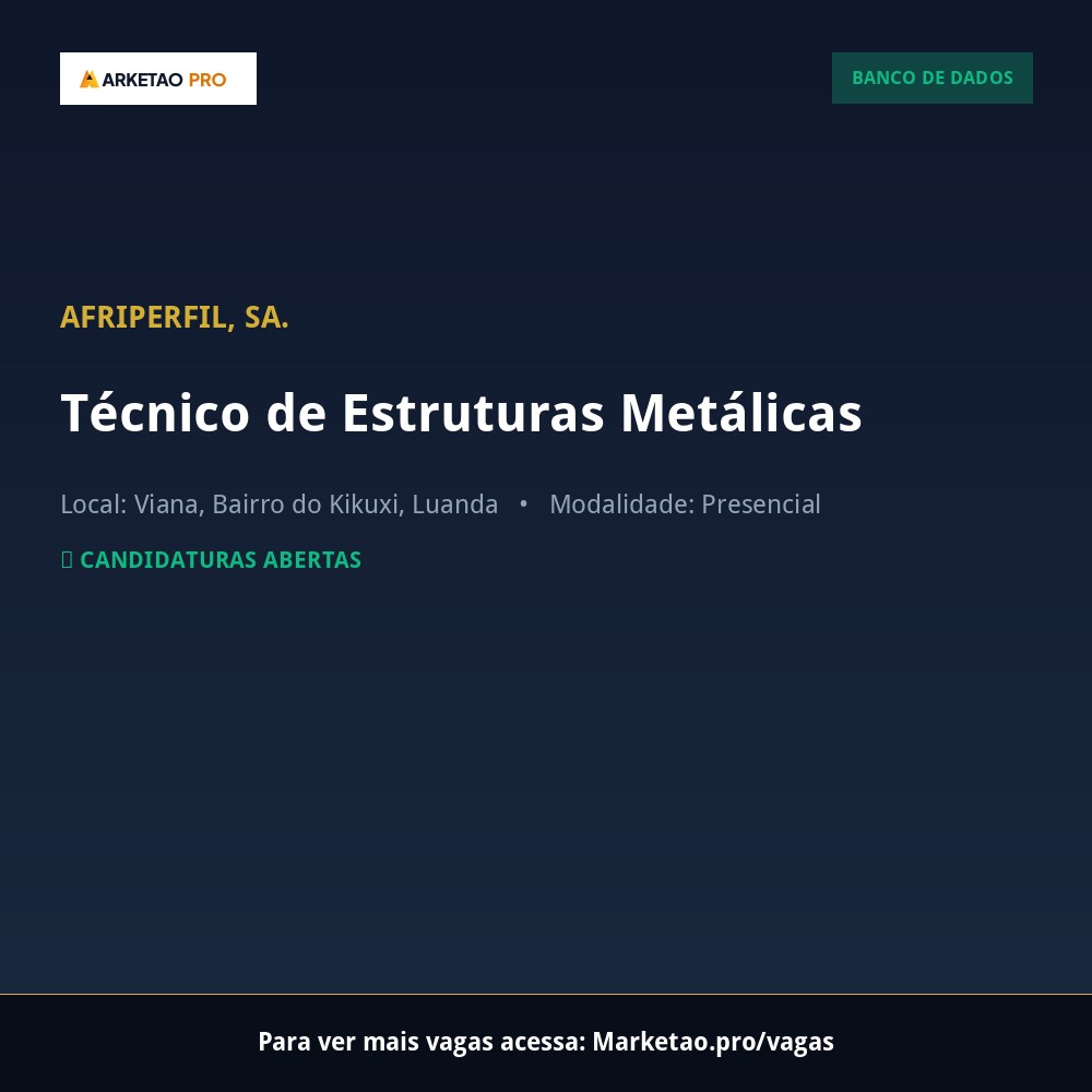 Técnico de Estruturas Metálicas