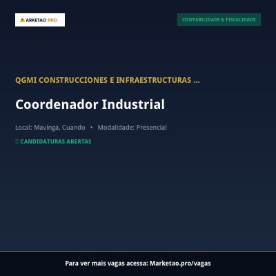 Coordenador Industrial