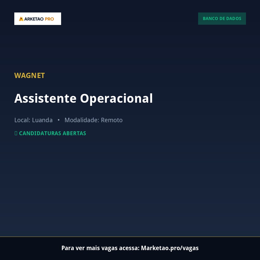 Assistente Operacional