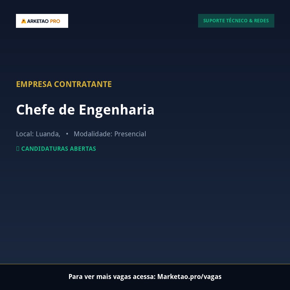 Chefe de Engenharia
