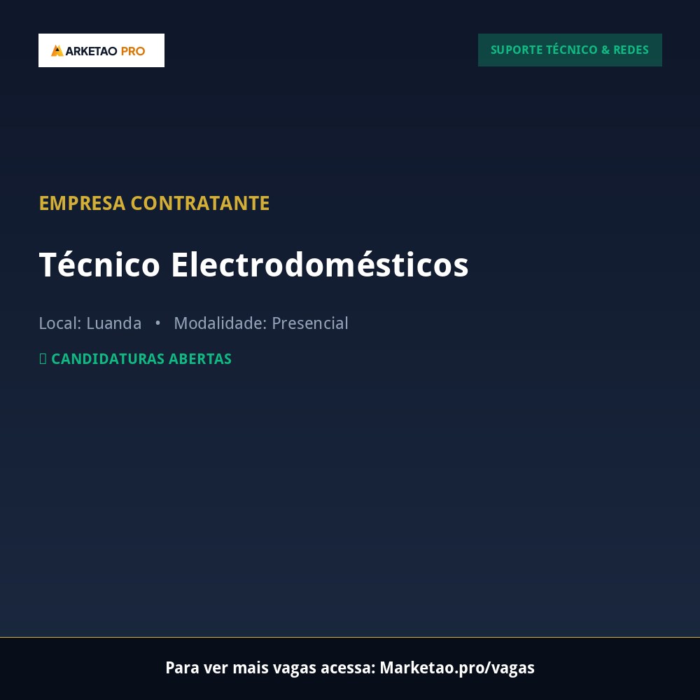Técnico Electrodomésticos