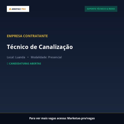 Técnico de Canalização
