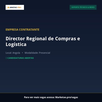 Director Regional de Compras e Logística