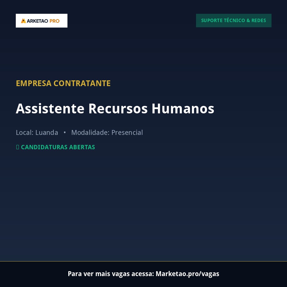 Assistente Recursos Humanos