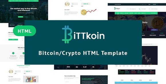 BittKoin – Template HTML para Criptomoedas, Bitcoin, Ethereum e Fintech