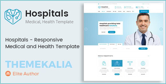 Hospitais – Template HTML Responsivo para Clínicas, Hospitais e Serviços de Saúde