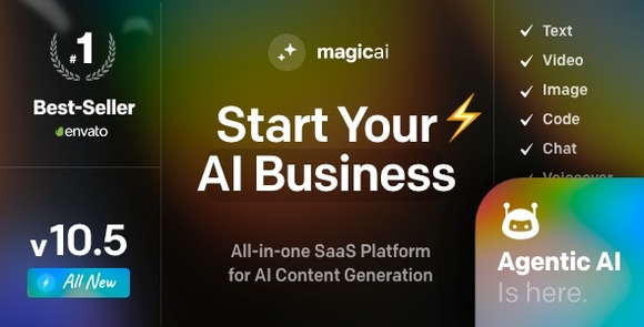 MagicAI v11.20 – Plataforma SaaS de Geração de Conteúdo com IA, Texto, Imagem, Vídeo, Voz e Código baixar agora