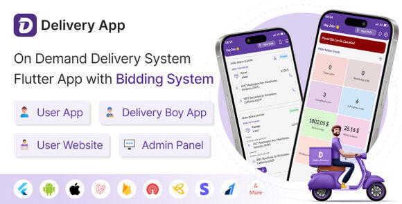 MightyDelivery v35.0 – Aplicativo de Entregas Sob Demanda  com Sistema de Lances baixar agora